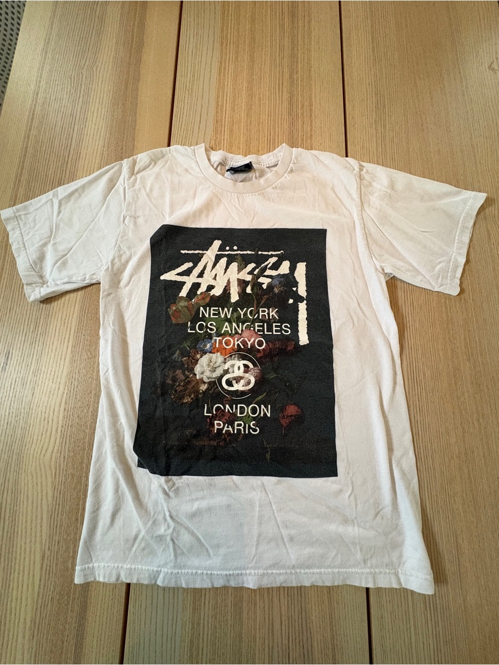 Stussy White Graphic T-Shirt